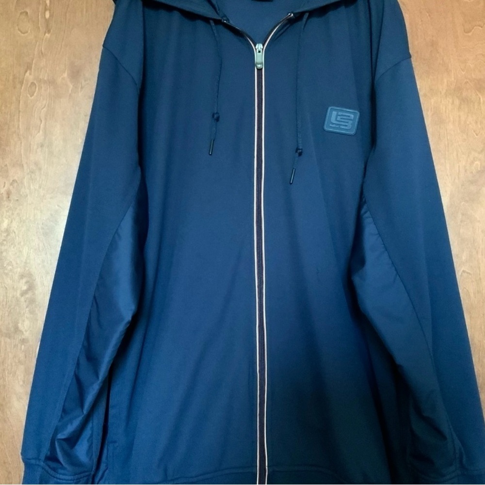 Vintage Nike LBJ23 LeBron James Full Zip Hoodie Jacket Blue Mens XL 2000s - Picture 3 of 14